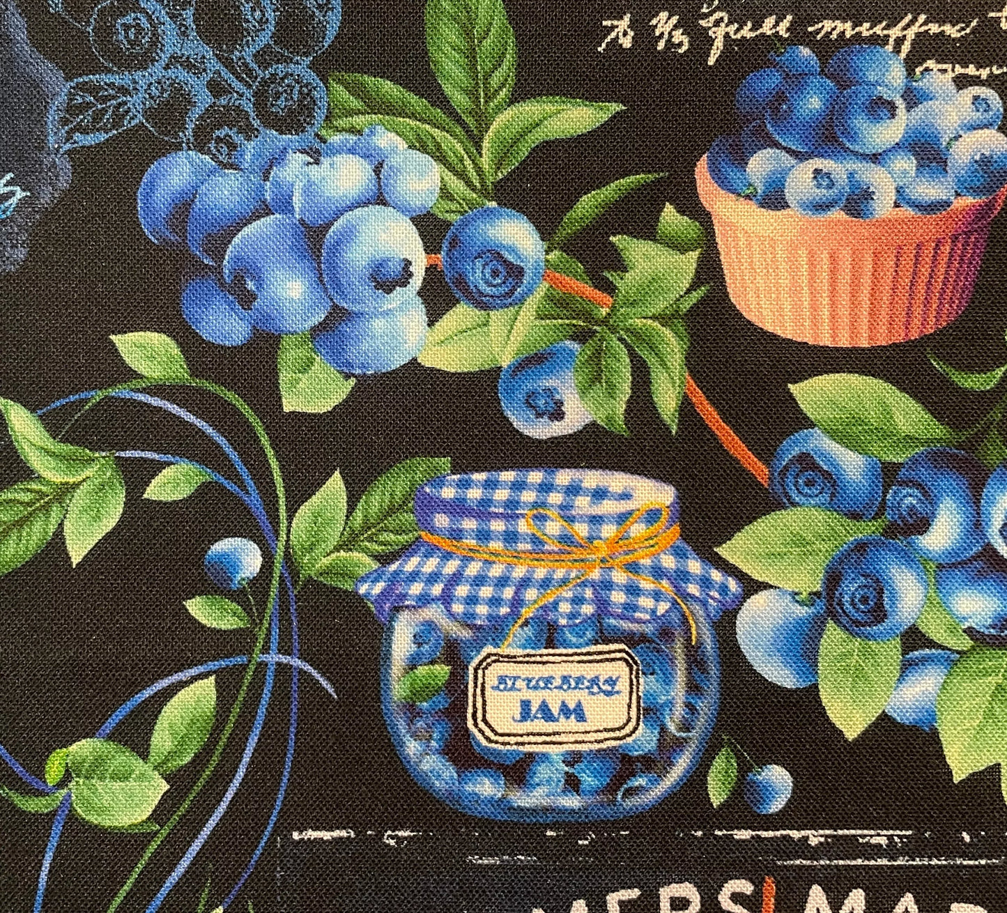 PRE-ORDER - Vinyl Window Cross Stitch/Needlework Project Bag - Blueberry Delight, Thread & Yarn Organizers, Thread & Yarn Organizers, The Crafty Grimalkin - A Cross Stitch Store