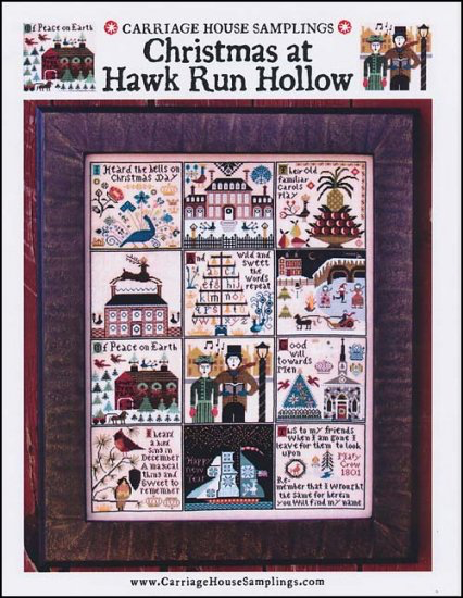 Christmas at Hawk Run Hollow - Carriage House Samplings - Cross Stitch Pattern, Needlecraft Patterns, Needlecraft Patterns, The Crafty Grimalkin - A Cross Stitch Store