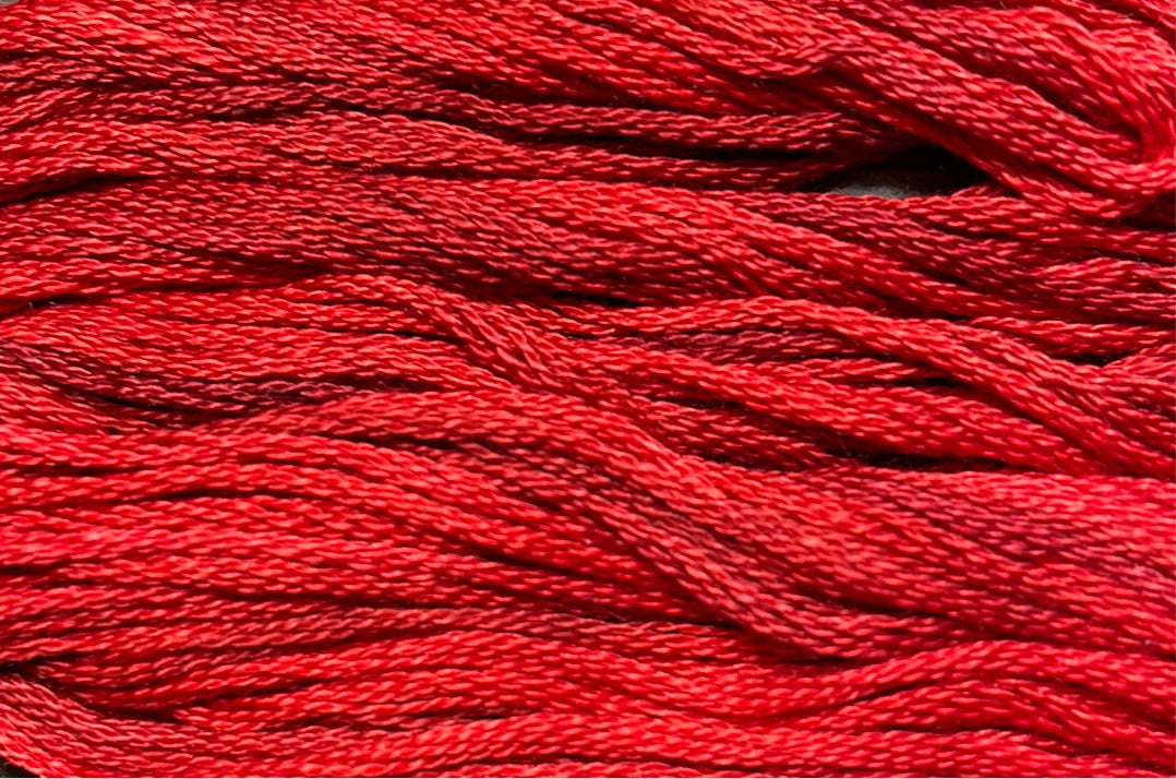 Buckeye Scarlet - Gentle Arts Cotton Thread - 5 yard Skein - Cross Stitch Floss, Thread & Floss, Thread & Floss, The Crafty Grimalkin - A Cross Stitch Store