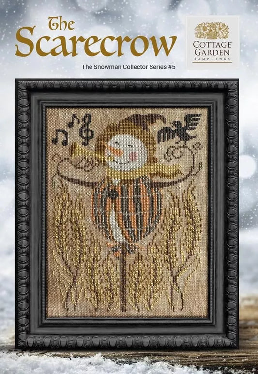 The Scarecrow #5 -  The Snowman Collector's Series 2022-2023 - Cottage Garden Samplings - Cross Stitch Pattern, Needlecraft Patterns, Needlecraft Patterns, The Crafty Grimalkin - A Cross Stitch Store