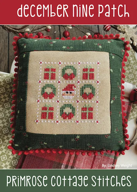 December Nine Patch - Primrose Cottage Stitches - Cross Stitch Pattern, Needlecraft Patterns, Needlecraft Patterns, The Crafty Grimalkin - A Cross Stitch Store