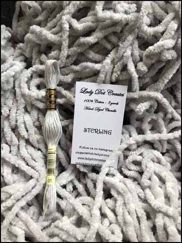 Sterling Cotton Chenille - Lady Dots Creates Finishing Trims, Ribbons & Trim, The Crafty Grimalkin - A Cross Stitch Store