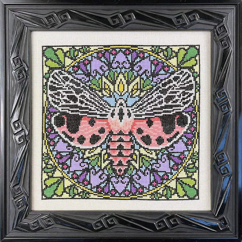 Tiger Moth - Ink Circles - Cross Stitch Pattern, Needlecraft Patterns, Needlecraft Patterns, The Crafty Grimalkin - A Cross Stitch Store