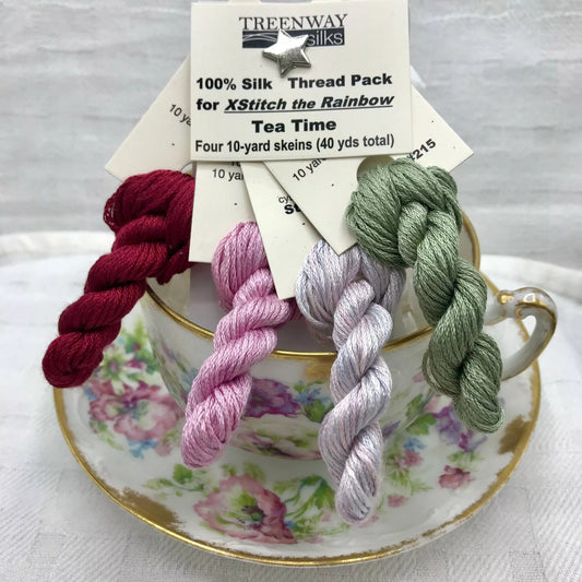 XStitch the Rainbow - Treenway Silk Pack, Thread & Floss, The Crafty Grimalkin - A Cross Stitch Store