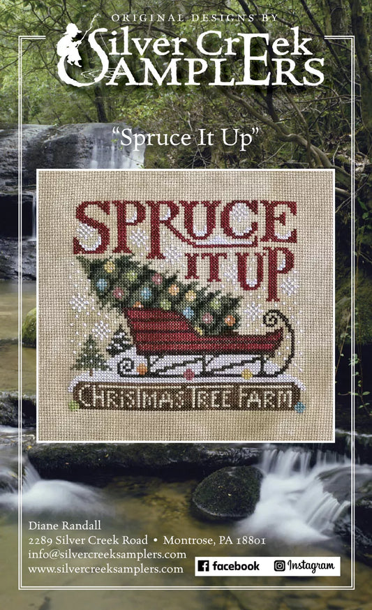 PRE-ORDER - Spruce It up - Silver Creek Samplers - Cross Stitch Pattern, Needlecraft Patterns, Needlecraft Patterns, The Crafty Grimalkin - A Cross Stitch Store