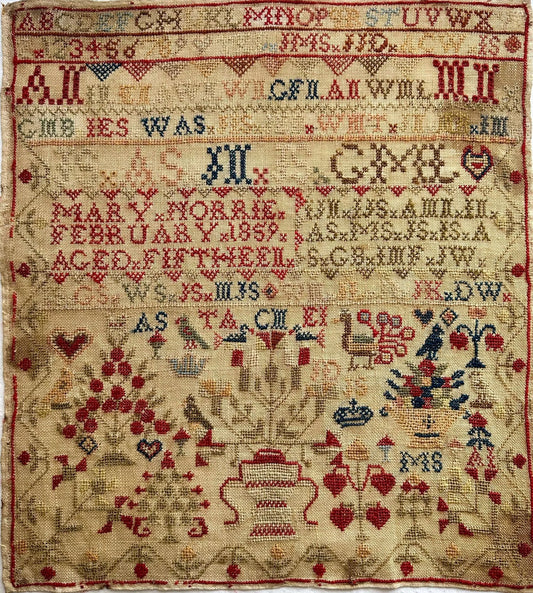 PRE-ORDER Mary Norrie 1859 - Lucy Beam Love in Stitches - Cross Stitch Pattern, Needlecraft Patterns, The Crafty Grimalkin - A Cross Stitch Store