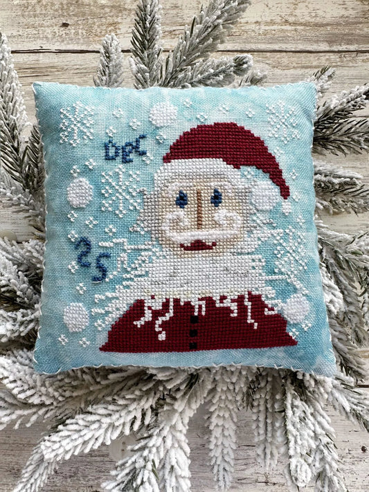 PRE-ORDER - Merry Santa - Lucy Beam Love in Stitches - Cross Stitch Pattern, Needlecraft Patterns, The Crafty Grimalkin - A Cross Stitch Store