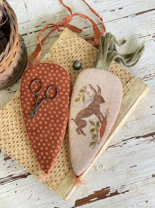 Velvet Carrot Needle Book Pattern - Stacy Nash Primitives - Cross Stitch Pattern, Needlecraft Patterns, Needlecraft Patterns, The Crafty Grimalkin - A Cross Stitch Store