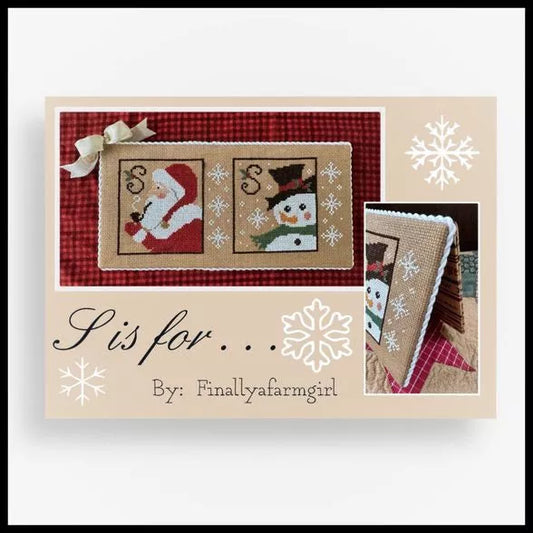 PRE-ORDER - “S” Is For . . .  - Finally a Farmgirl - Cross Stitch Pattern, Needlecraft Patterns, The Crafty Grimalkin - A Cross Stitch Store