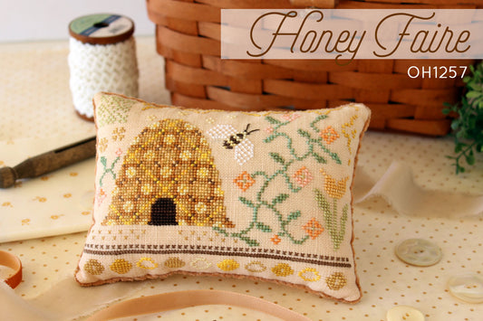 Honey Faire - October House Fiber Arts, Needlecraft Patterns, The Crafty Grimalkin - A Cross Stitch Store
