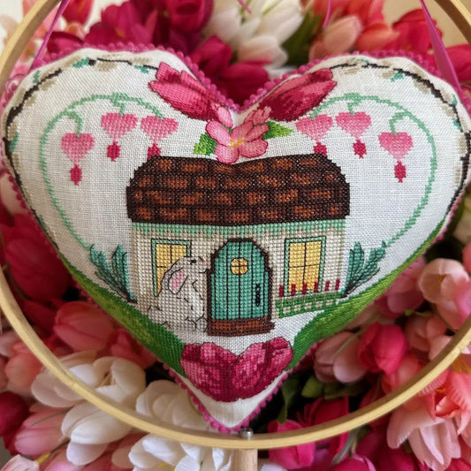 Tulip Cottage - Luhu Stitches, Needlecraft Patterns, The Crafty Grimalkin - A Cross Stitch Store