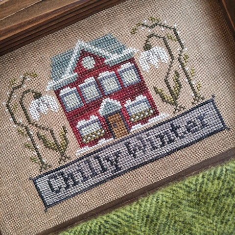 Chilly Winter House - Puntini Puntini - Cross Stitch Pattern, Needlecraft Patterns, Needlecraft Patterns, The Crafty Grimalkin - A Cross Stitch Store