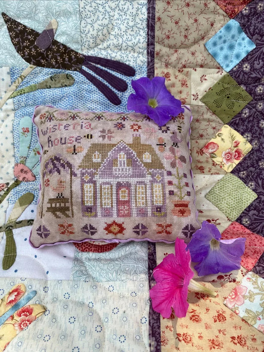 PRE-ORDER - Wisteria, Houses on Wisteria Lane #1 - Pansy Patch Quilts and Stitchery - Cross Stitch Pattern, Needlecraft Patterns, The Crafty Grimalkin - A Cross Stitch Store
