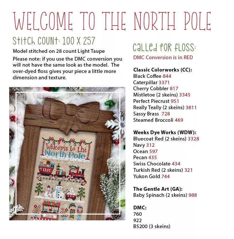 Welcome to the North Pole Booklet - Primrose Cottage Stitches, Needlecraft Patterns, Needlecraft Patterns, The Crafty Grimalkin - A Cross Stitch Store
