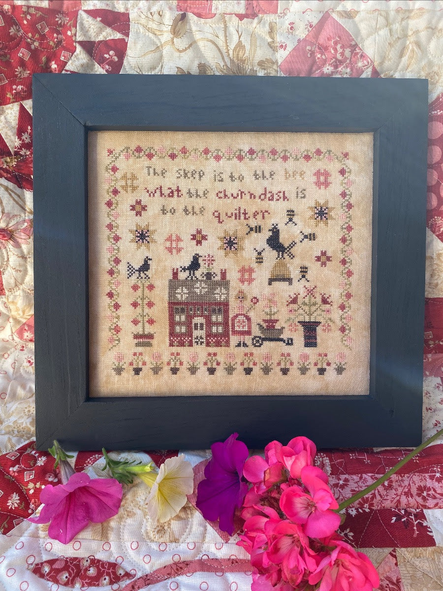 Mrs. Beesley's Summer House - Pansy Patch Quilts and Stitchery, Needlecraft Patterns, The Crafty Grimalkin - A Cross Stitch Store