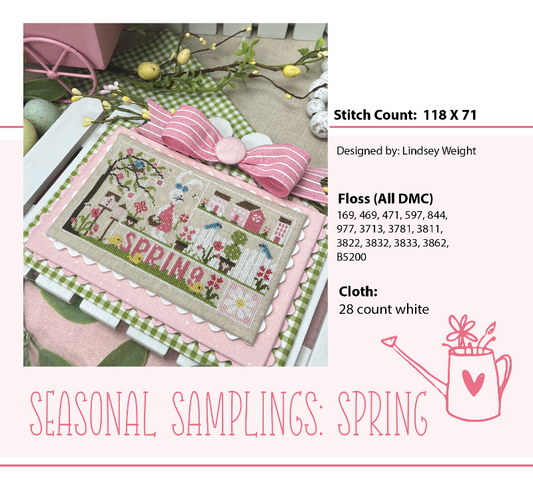 Seasonal Samplings: Spring - Primrose Cottage Stitches, Needlecraft Patterns, Needlecraft Patterns, The Crafty Grimalkin - A Cross Stitch Store