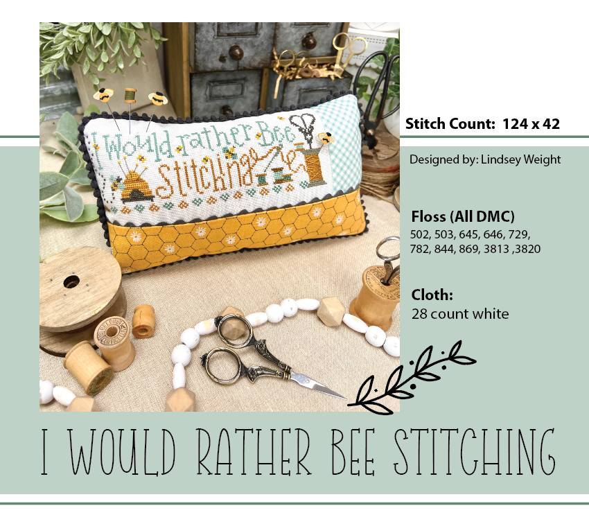 I Would Rather Bee Stitching - Primrose Cottage Stitches, Needlecraft Patterns, Needlecraft Patterns, The Crafty Grimalkin - A Cross Stitch Store