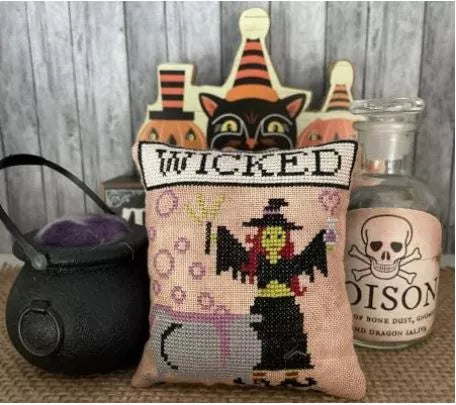 Wicked - Halloween Parade Series - Mani di Dona - Cross Stitch Pattern, Needlecraft Patterns, The Crafty Grimalkin - A Cross Stitch Store